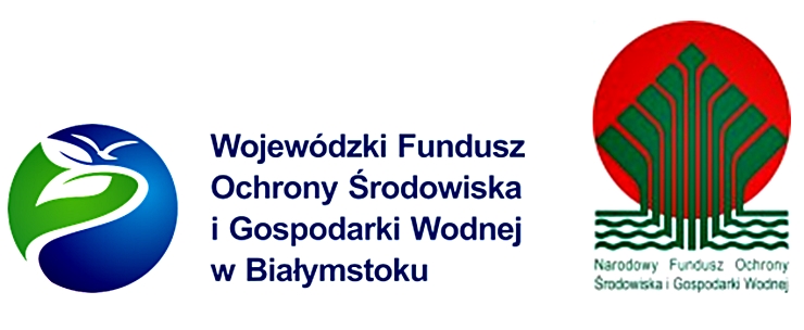 dwakolorowe logotypy: Wojewódzkiego Funduszu Ochrony Środowiska i Gospodarki Wodnej oraz Narodowego Funduszu Ochrony Środowiska i Gospodarki Wodnej