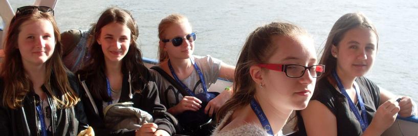 Bielska młodzież w trakcje rejsu po Dunaju