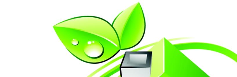 Logo zielony domek