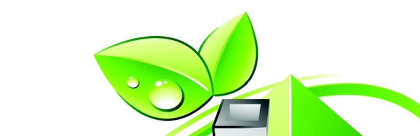Logo zielony domek