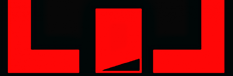 plakat z czarnym tłem, czerwonym domem z paleniskiem i białym napisem z nazwą akcji