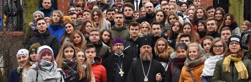 Uczestnicy delegacji z Bielska Podlaskiego podczas Światowych Dni Młodzieży Prawosławnej