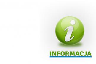 Ilustracja przedstawia logo z napisem "informacja"