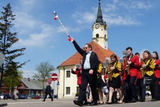 Przemarsz ulicami Bielska