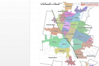 Mapa Miasta Bielsk Podlaski z podziałem na dzielnice